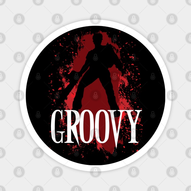 Ash Williams Groovy Magnet by Meta Cortex